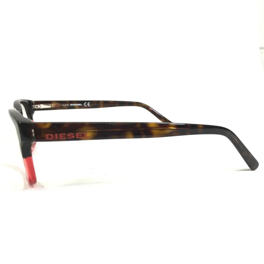 Diesel Eyeglasses Frames DL5001 col.044 Clear Red Brown Tortoise 54-17-145